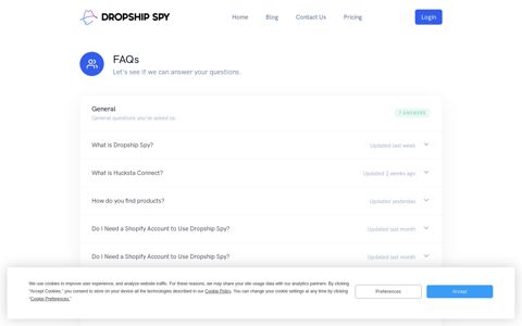 FAQs - Dropship Spy