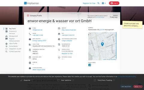 enwor-energie & wasser vor ort GmbH | Implisense