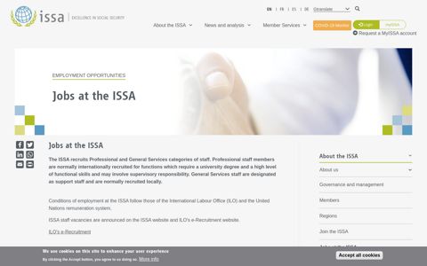 Jobs at the ISSA | International Social Security Association ...