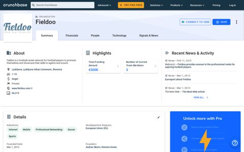 Fieldoo - Crunchbase Company Profile & Funding