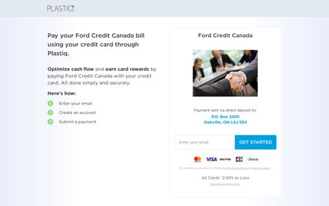 Pay your Ford Credit Canada bill using your credit card ...