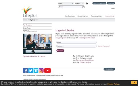 Lifeplus online account login
