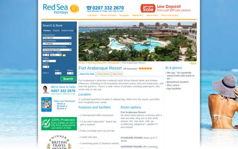Fort Arabesque Resort, Makadi Bay, Egypt | Red Sea Holidays