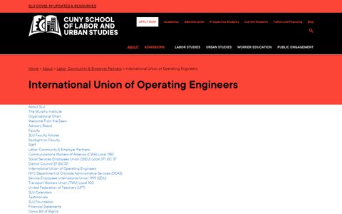 – International Union of Operating EngineersCUNY School of ...