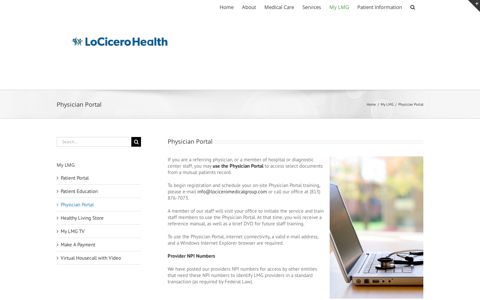 Physician Portal • LoCicero Medical Group