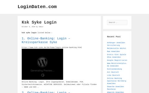 Ksk Syke - Online-Banking: Login - Kreissparkasse Syke