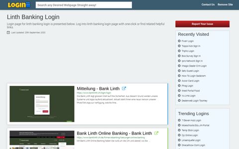 Linth Banking Login - Loginii.com