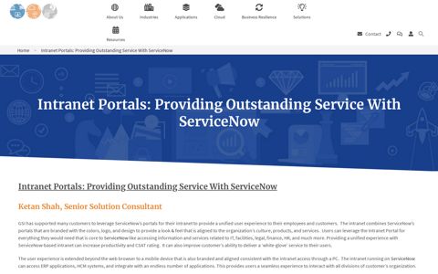 Intranet Portals: Providing Outstanding Service With ServiceNow