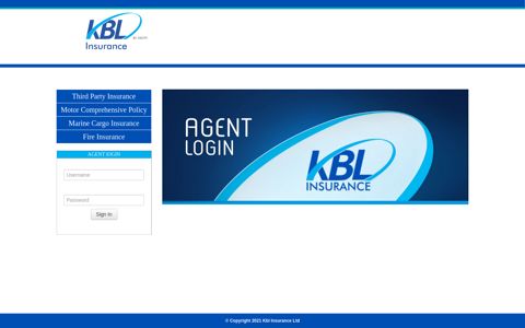 AGENT lOGIN - KBL Insurance