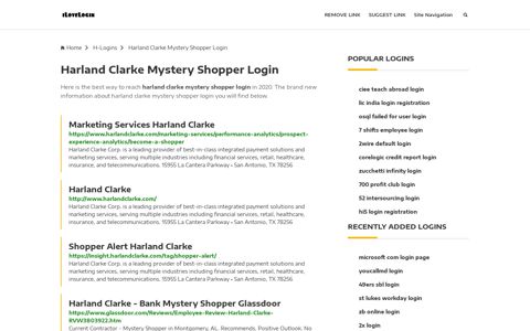 Harland Clarke Mystery Shopper Login ❤️ One Click Access