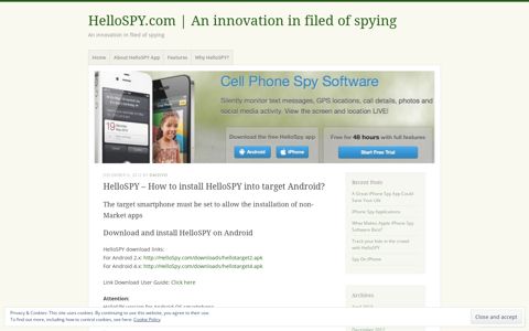 HelloSPY – How to install HelloSPY into target Android ...