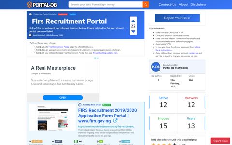 Firs Recruitment Portal