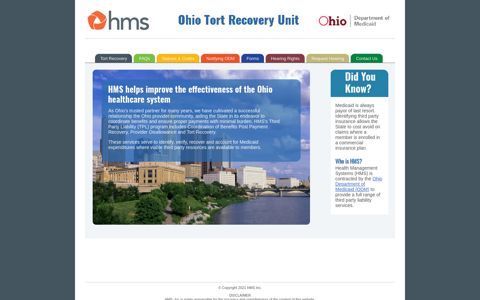 Ohio Tort Recovery Unit