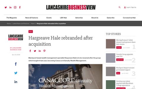 Hargreave Hale rebranded after acquisition - Lancashire ...
