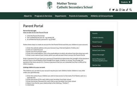 Parent Portal – Parents & Community – Mother Teresa ...