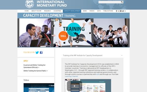 IMF -- Capacity Development Training