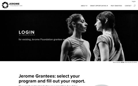 Login | Jerome Foundation