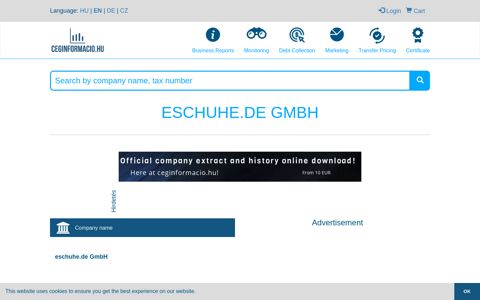 eschuhe.de GmbH short credit report, official company ...