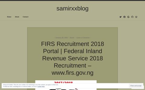 FIRS Recruitment 2018 Portal | Federal Inland Revenue ...