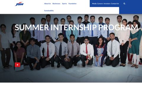 JSW Summer Internship Programme 2016 - JSW