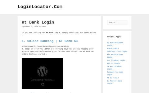 Kt Bank Login - LoginLocator.Com