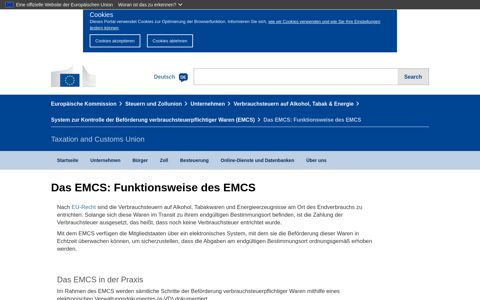 Das EMCS: Funktionsweise des EMCS | Taxation and ...