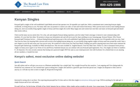 Kenya Cupid Dating - Meet Kenyan Singles - Brandi Law Firm