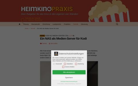 Ein NAS als Medien-Server für Kodi | Heimkino Praxis
