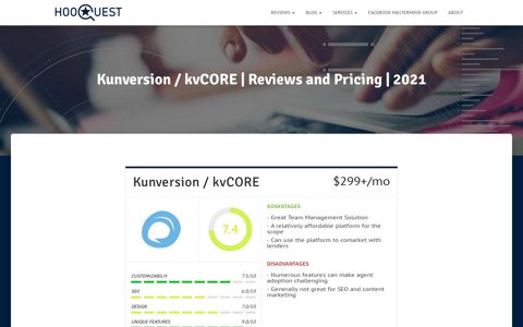 Kunversion / kvCORE | Reviews and Pricing | 2020 | Hooquest