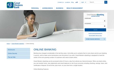 Online Banking | Great Western Bank