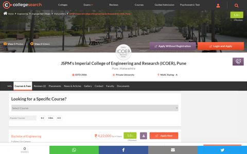 JSPM's Imperial College of Engineering and Research (ICOER)