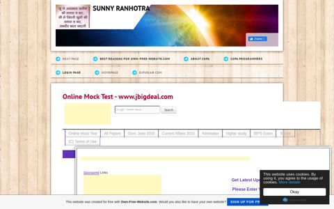 Online Mock Test - www.jbigdeal.com - sunnyranhotra ...