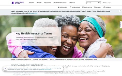 Key Health Insurance Terms - John Muir Health