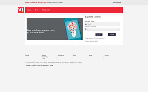 Login - Vodafone Partner Portal
