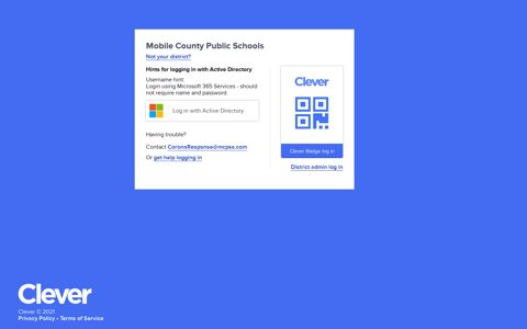 Mobile County Public Schools - Clever | Log in