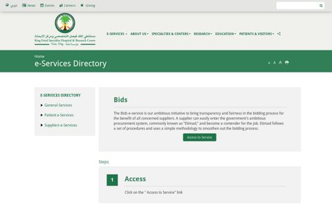 Bids | King Faisal Specialist Hospital & Research Centre