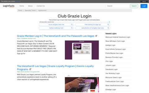 Club Grazie - Grazie Member Log In | The Venetian® and The ...
