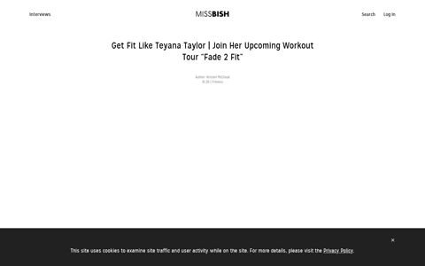 Get Fit Like Teyana Taylor | Join Her Upcoming Workout Tour ...