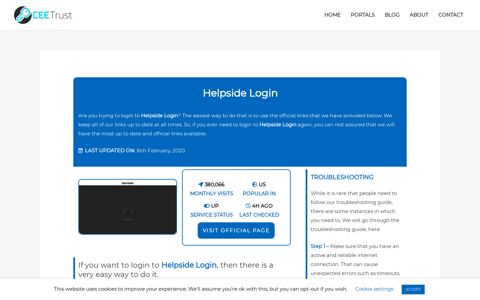 Helpside Login - Find Official Portal - CEE Trust