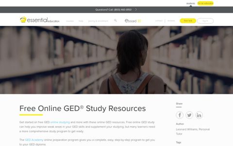 Free Online GED Study Resources, Article | Essential Education
