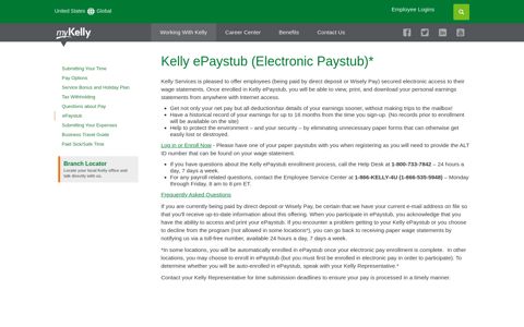 Kelly ePaystub | MyKelly United States