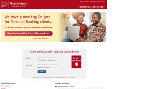 Internet Banking : LogOn - CIBC FirstCaribbean International ...