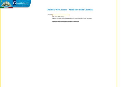 Ministero della Giustizia - Microsoft Outlook Web Access ...