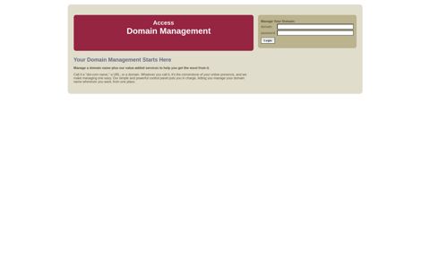 Access Domain Management