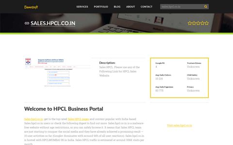Welcome to Sales.hpcl.co.in - HPCL | Exclusive Portal For ...
