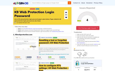 K9 Web Protection Login Password