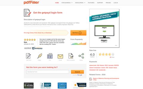 Getpayd Login - Fill Online, Printable, Fillable, Blank | PDFfiller