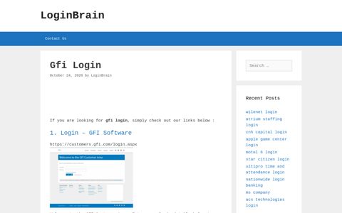 Gfi - Login - Gfi Software - LoginBrain